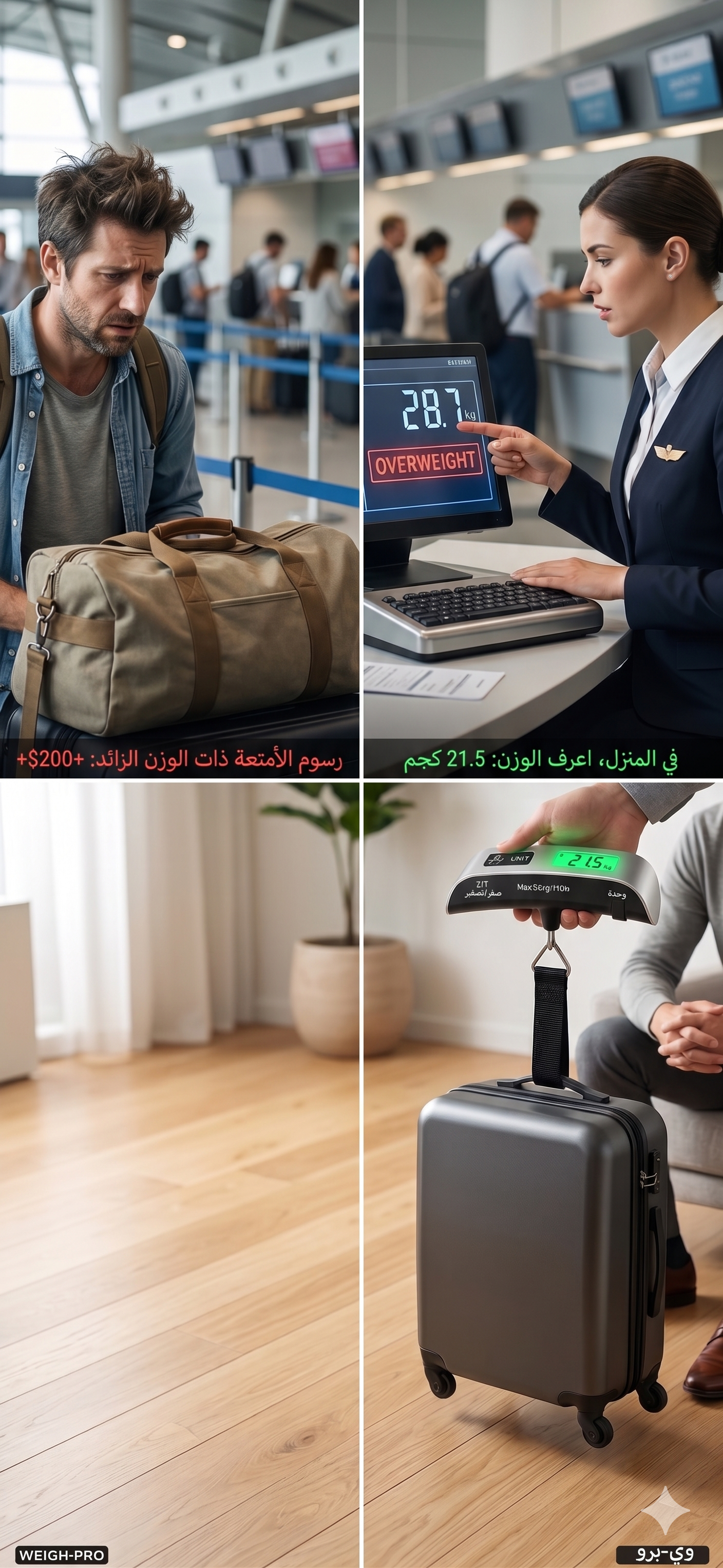 ميزان إلكتروني محمول (50 كغ) | Balance Électronique